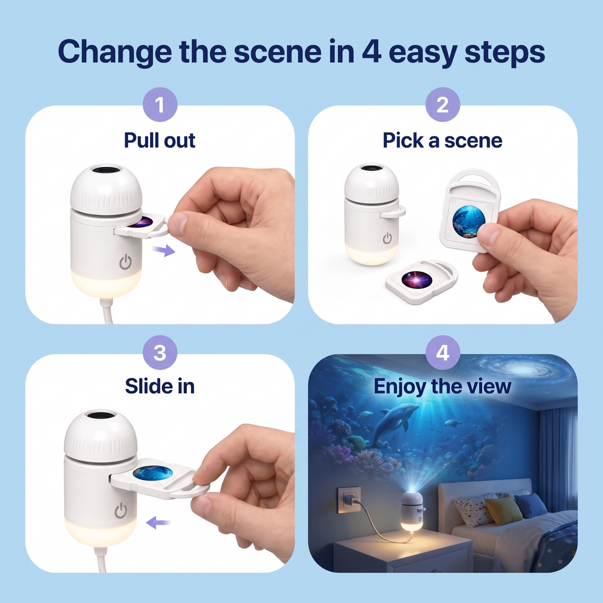 Baby Night Light Projector